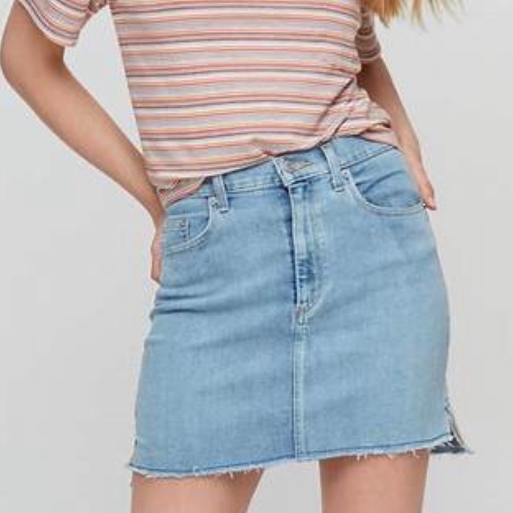 Wilfred Free Cutoff Denim Skirt